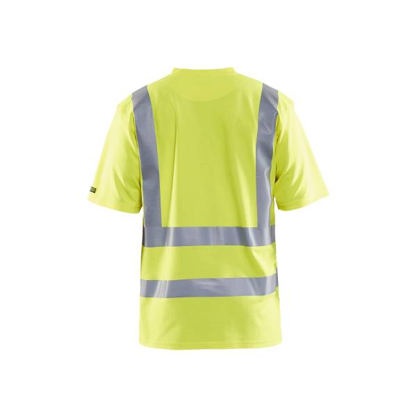 T-shirt de chantier haute-visibilité anti-UV Polycoton - Blaklader - 3380 - Jaune fluo