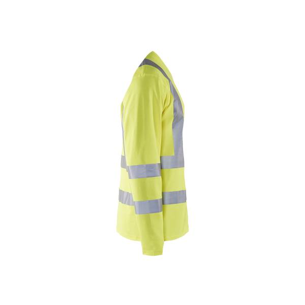T-shirt de chantier haute-visibilité à manches longues anti-UV - Blaklader - 3381 - Jaune fluo