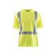 T-shirt de chantier haute-visibilité anti-UV col V - Blaklader - 3382 - Jaune fluo