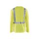 T-shirt de chantier haute-visibilité à manches longues - Blaklader - 3383 - Jaune fluo