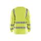 T-shirt de chantier haute-visibilité anti-UV à manches longues - Blaklader - 3385 - Jaune fluo