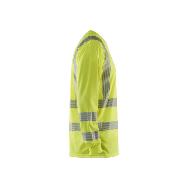 T-shirt de chantier haute-visibilité anti-UV à manches longues - Blaklader - 3385 - Jaune fluo