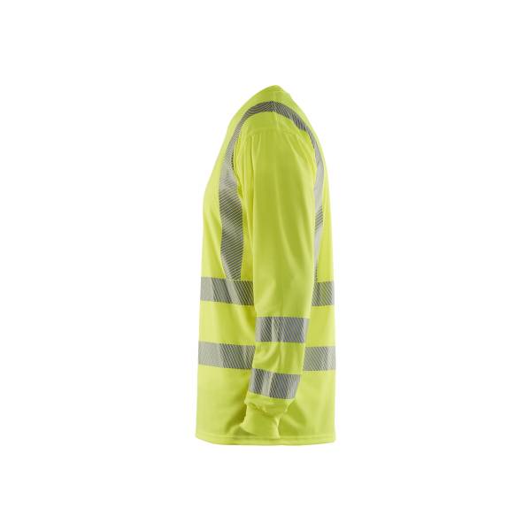 T-shirt de chantier haute-visibilité anti-UV à manches longues - Blaklader - 3385 - Jaune fluo