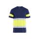 T-shirt de chantier haute-visibilité - Blaklader - 3387 - Marine/Jaune fluo