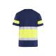 T-shirt de chantier haute-visibilité - Blaklader - 3387 - Marine/Jaune fluo