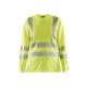 T-shirt de chantier haute-visibilité manches longues femme - Blaklader - 3485 - Jaune fluo