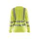 T-shirt de chantier haute-visibilité manches longues femme - Blaklader - 3485 - Jaune fluo