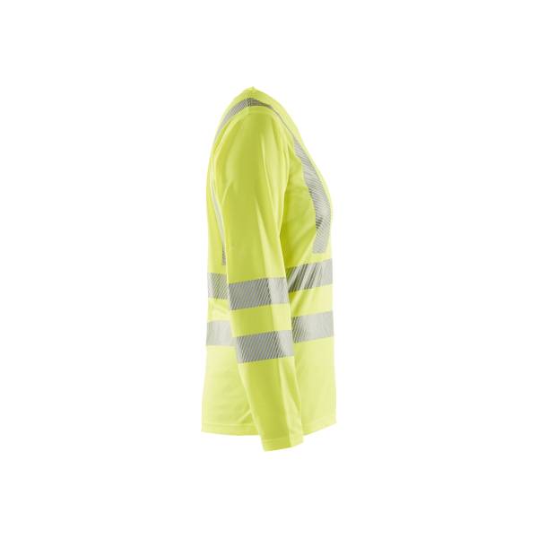 T-shirt de chantier haute-visibilité manches longues femme - Blaklader - 3485 - Jaune fluo