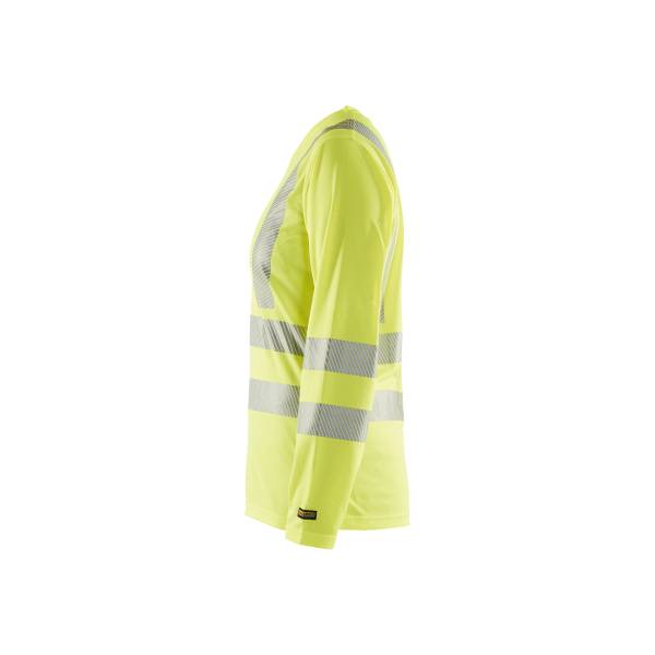 T-shirt de chantier haute-visibilité manches longues femme - Blaklader - 3485 - Jaune fluo