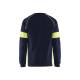 T-shirt de chantier haute-visibilité en coton - Blaklader - 3520 Marine/Jaune fluo