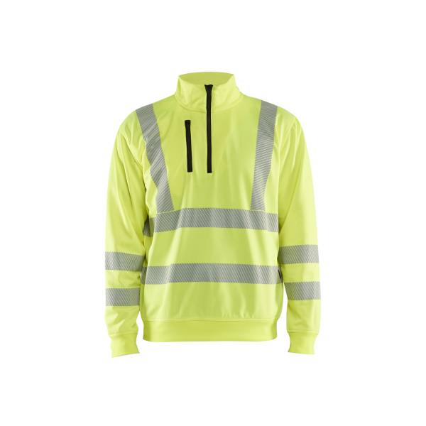 Sweat de chantier haute-visibilité - Blaklader - 3564 - Jaune fluo