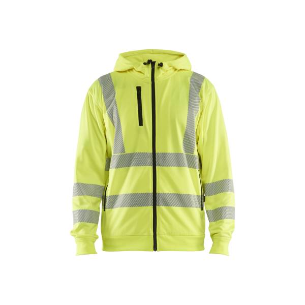 Sweat de travail à capuche haute-visibilité - Blaklader - 3565 - Jaune fluo
