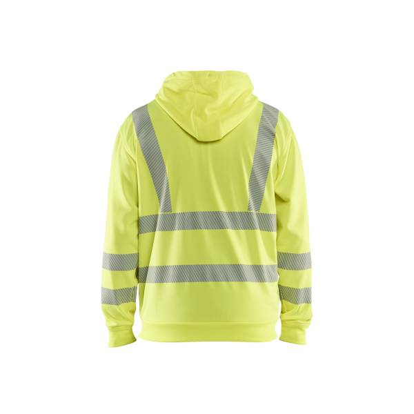 Sweat de travail à capuche haute-visibilité - Blaklader - 3565 - Jaune fluo