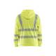 Sweat de travail à capuche haute-visibilité - Blaklader - 3565 - Jaune fluo