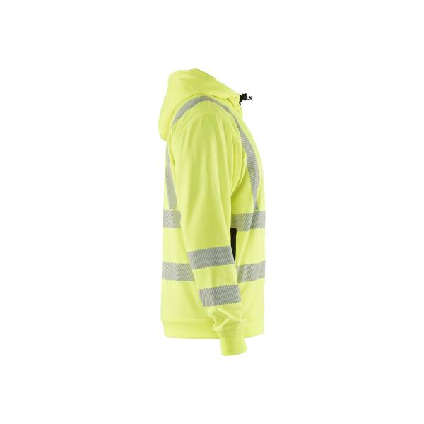 Sweat de travail à capuche haute-visibilité - Blaklader - 3565 - Jaune fluo