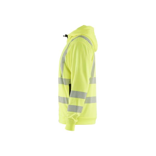 Sweat de travail à capuche haute-visibilité - Blaklader - 3565 - Jaune fluo
