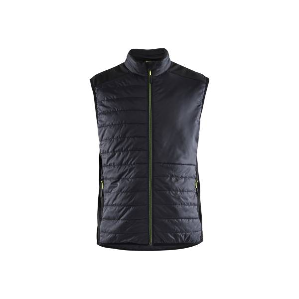 Gilet de travail matelassé hiver Polyamide - Blaklader - 3863 - Noir/Jaune fluo