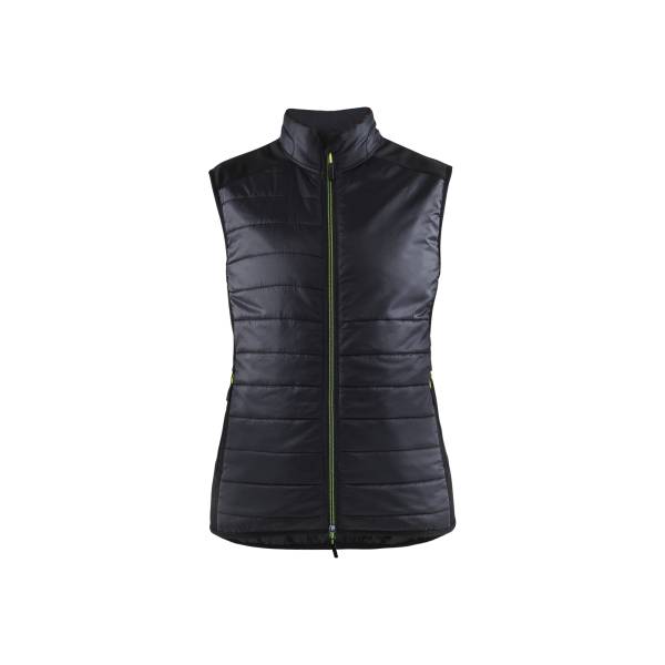 Gilet de travail matelassé femme hiver Polyamide - Blaklader - 3864 - Noir/Jaune fluo