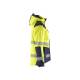Veste de travail haute-visibilité hiver respirant femme - Blaklader - 4456 - Jaune fluo/Marine