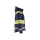 Veste de travail haute-visibilité hiver de chantier - Blaklader - 4480 - Marine/Jaune fluo