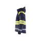 Veste de travail haute-visibilité hiver de chantier - Blaklader - 4480 - Marine/Jaune fluo