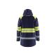Parka de travail haute-visibilité imperméable hiver - Blaklader - 4485 - Marine/Jaune fluo