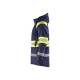 Parka de travail haute-visibilité imperméable hiver - Blaklader - 4485 - Marine/Jaune fluo