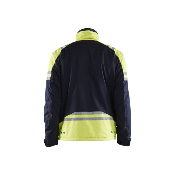 Veste de chantier ATEX MULTINORMES INHERENT hiver Steel - Blaklader - 4515 - Marine/Jaune fluo