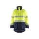Parka de travail ignifugée haute-visibilité hiver ATEX MULTINORMES - Blaklader - 4527 - Jaune fluo/Marine