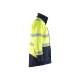 Parka de travail ignifugée haute-visibilité hiver ATEX MULTINORMES - Blaklader - 4527 - Jaune fluo/Marine