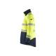 Parka de travail ignifugée haute-visibilité hiver ATEX MULTINORMES - Blaklader - 4527 - Jaune fluo/Marine