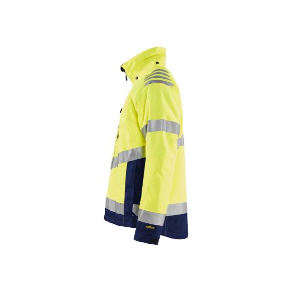 Veste de chantier haute-visibilité hiver - Blaklader - 4780 - Jaune fluo/Marine