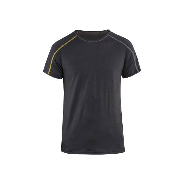 Sous-vêtement thermique haut Xlight mérinos extra mince - Blaklader - 4798 - Gris foncé/Jaune