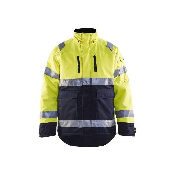 Veste de travail haute-visibilité hiver - Blaklader - 4828 - Jaune fluo/Marine