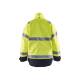 Veste de travail haute-visibilité hiver - Blaklader - 4828 - Jaune fluo/Marine