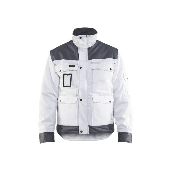 Veste de travail hiver Polycotton - Blaklader - 4865 - Blanc/Gris clair