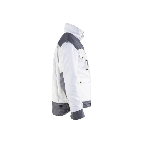 Veste de travail hiver Polycotton - Blaklader - 4865 - Blanc/Gris clair
