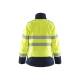 Veste ignifugée pluie haute-visibilité ATEX Multinormes hiver femme coton - Blaklader - 4917 - Jaune fluo/Marine