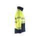 Veste ignifugée pluie haute-visibilité ATEX Multinormes hiver femme coton - Blaklader - 4917 - Jaune fluo/Marine