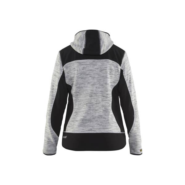 Veste à capuche softshell femme - Blaklader - 4931 - Gris chiné/Noir