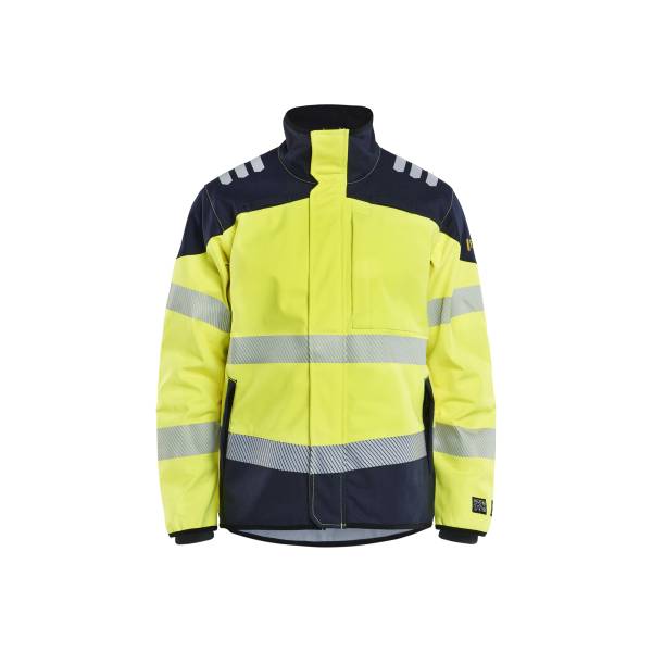 Veste Softshell ATEX MULTINORMES Haute-Visibilité Ignifugé Coton - Blaklader - 4948 - Jaune fluo/Marine
