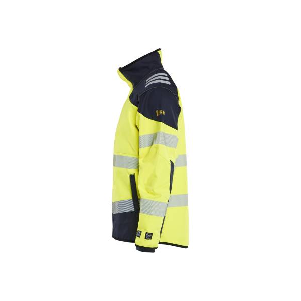 Veste Softshell ATEX MULTINORMES Haute-Visibilité Ignifugé Coton - Blaklader - 4948 - Jaune fluo/Marine