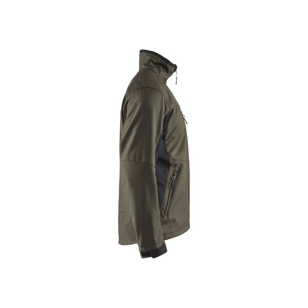 Veste Softshell - Blaklader - 4950 - Vert Kaki/Noir