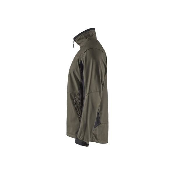 Veste Softshell - Blaklader - 4950 - Vert Kaki/Noir