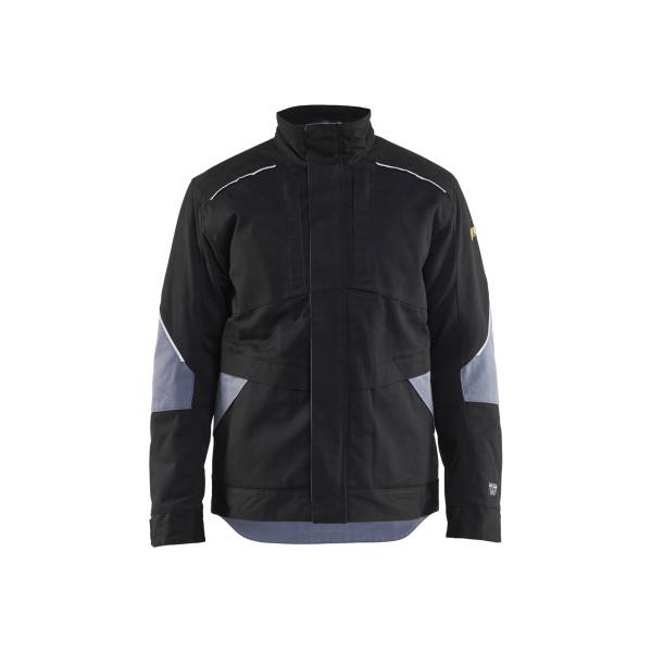 Veste de chantier retardant flamme hiver Cotonpoly - Blaklader - 4961 - Noir/Gris clair