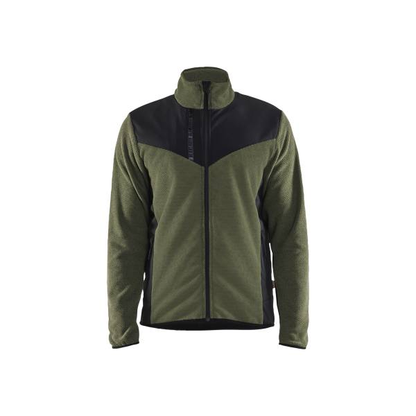 Veste softshell polaire tridimensionnelle - Blaklader - 5942 - Vert foncé/Noir