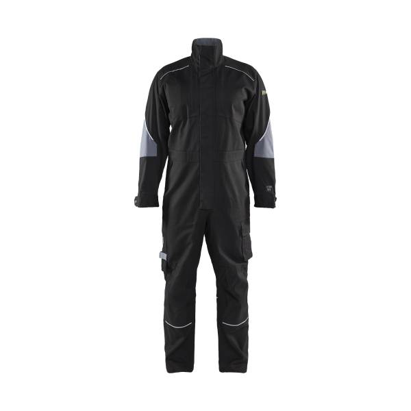 Combinaison de chantier retardant-Flamme ATEX MULTINORMES Cotonpoly - Blaklader - 6061 - Noir/Gris clair