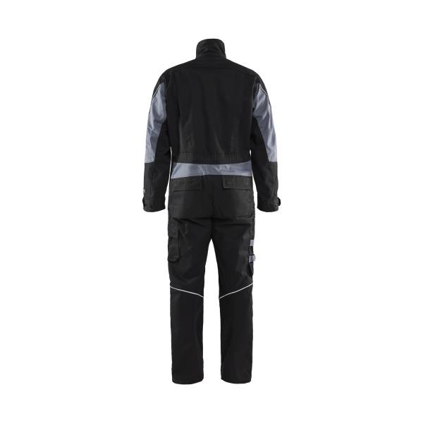Combinaison de chantier retardant-Flamme ATEX MULTINORMES Cotonpoly - Blaklader - 6061 - Noir/Gris clair