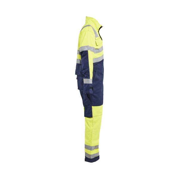 Combinaison de chantier haute-visibilité - Blaklader - 6373 - Jaune fluo/Marine