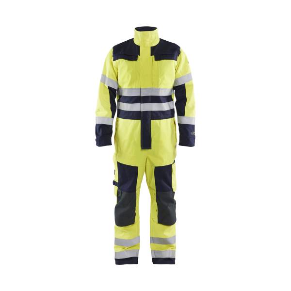 Combinaison de travail ATEX MULTINORMES Cotonpoly - Blaklader - 6378 Jaune fluo/Marine